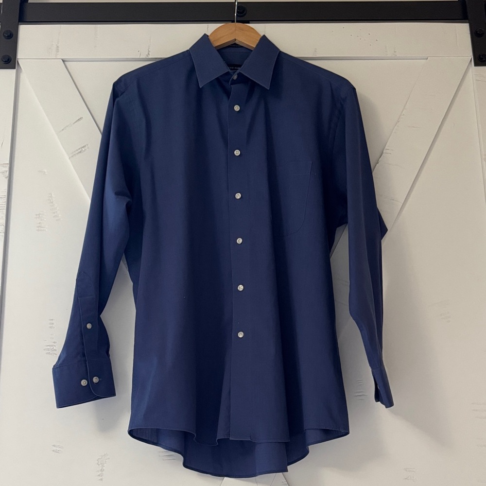 Pierre Cardin Men's Deep Blue Dress Shirt